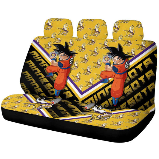 Minnesota Vikings Car Back Seat Covers Custom Car Accessories For Fans - Gearcarcover - 1