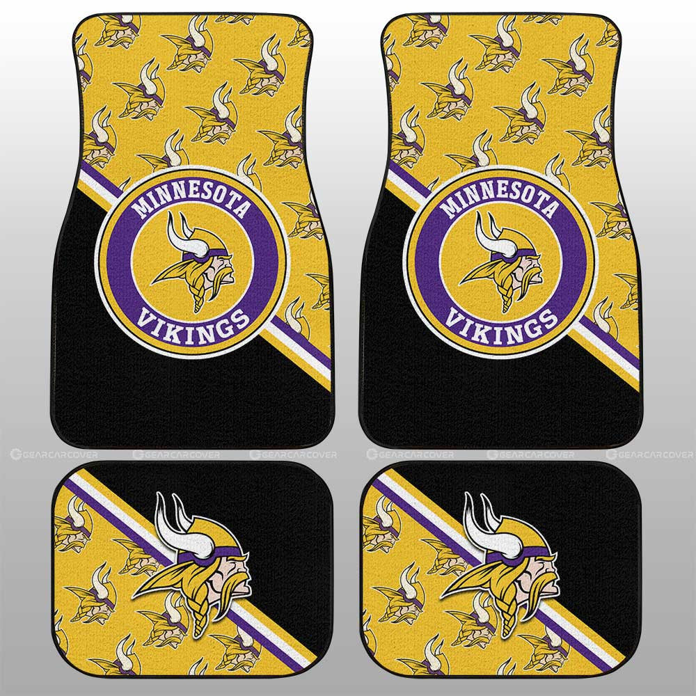 Minnesota Vikings Car Floor Mats Custom Car Accessories For Fans - Gearcarcover - 1