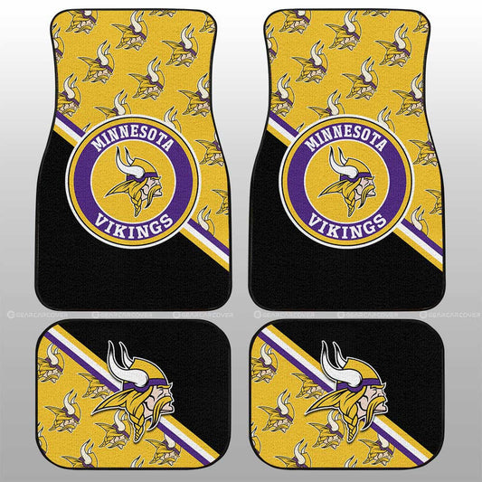 Minnesota Vikings Car Floor Mats Custom Car Accessories For Fans - Gearcarcover - 1