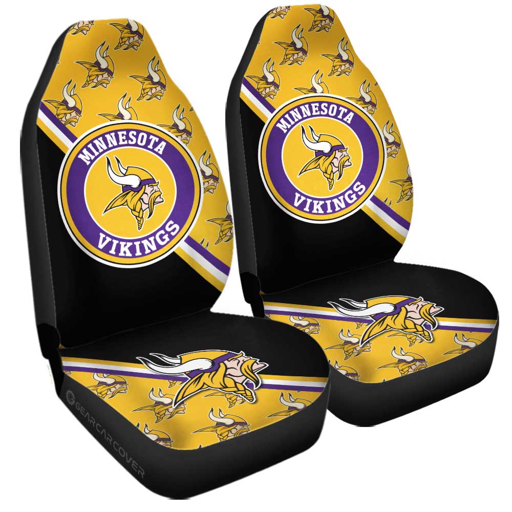 Minnesota Vikings Car Seat Covers Custom Car Accessories For Fans - Gearcarcover - 3