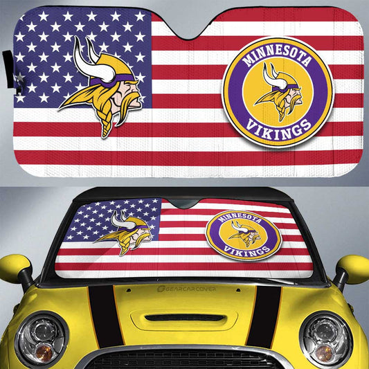 Minnesota Vikings Car Sunshade Custom Car Decor Accessories - Gearcarcover - 1