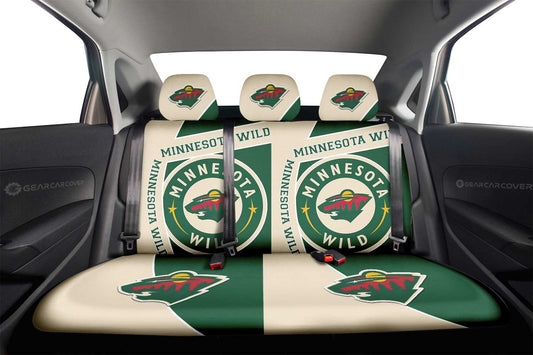 Minnesota Wild Car Back Seat Cover Custom Car Accessories For Fans - Gearcarcover - 2