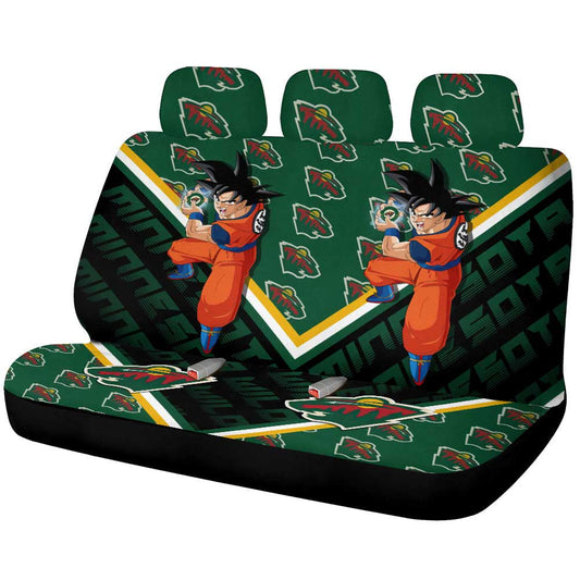 Minnesota Wild Car Back Seat Cover Custom Car Decorations For Fans - Gearcarcover - 1