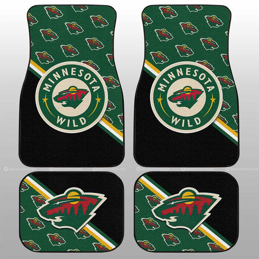 Minnesota Wild Car Floor Mats Custom Car Accessories For Fans - Gearcarcover - 1