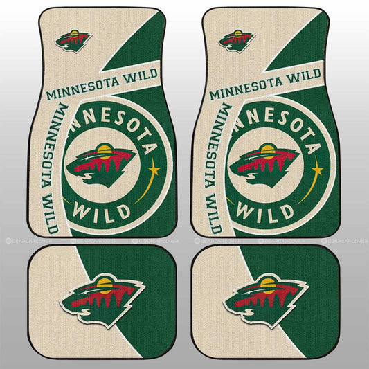 Minnesota Wild Car Floor Mats Custom Car Accessories For Fans - Gearcarcover - 1
