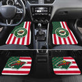 Minnesota Wild Car Floor Mats Custom US Flag Style - Gearcarcover - 2