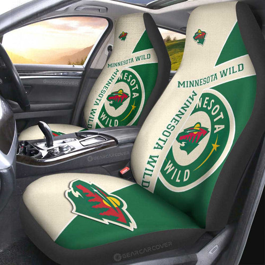 Minnesota Wild Car Seat Covers Custom Car Accessories For Fans - Gearcarcover - 2