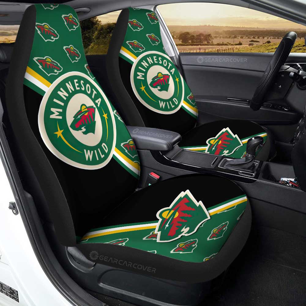 Minnesota Wild Car Seat Covers Custom Car Accessories For Fans - Gearcarcover - 1