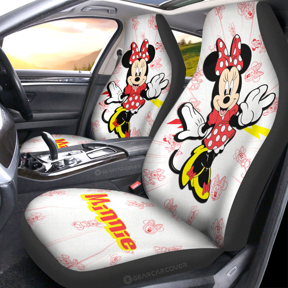 Minnie Car Seat Covers Custom Cartoon Car Accessories - Gearcarcover - 2