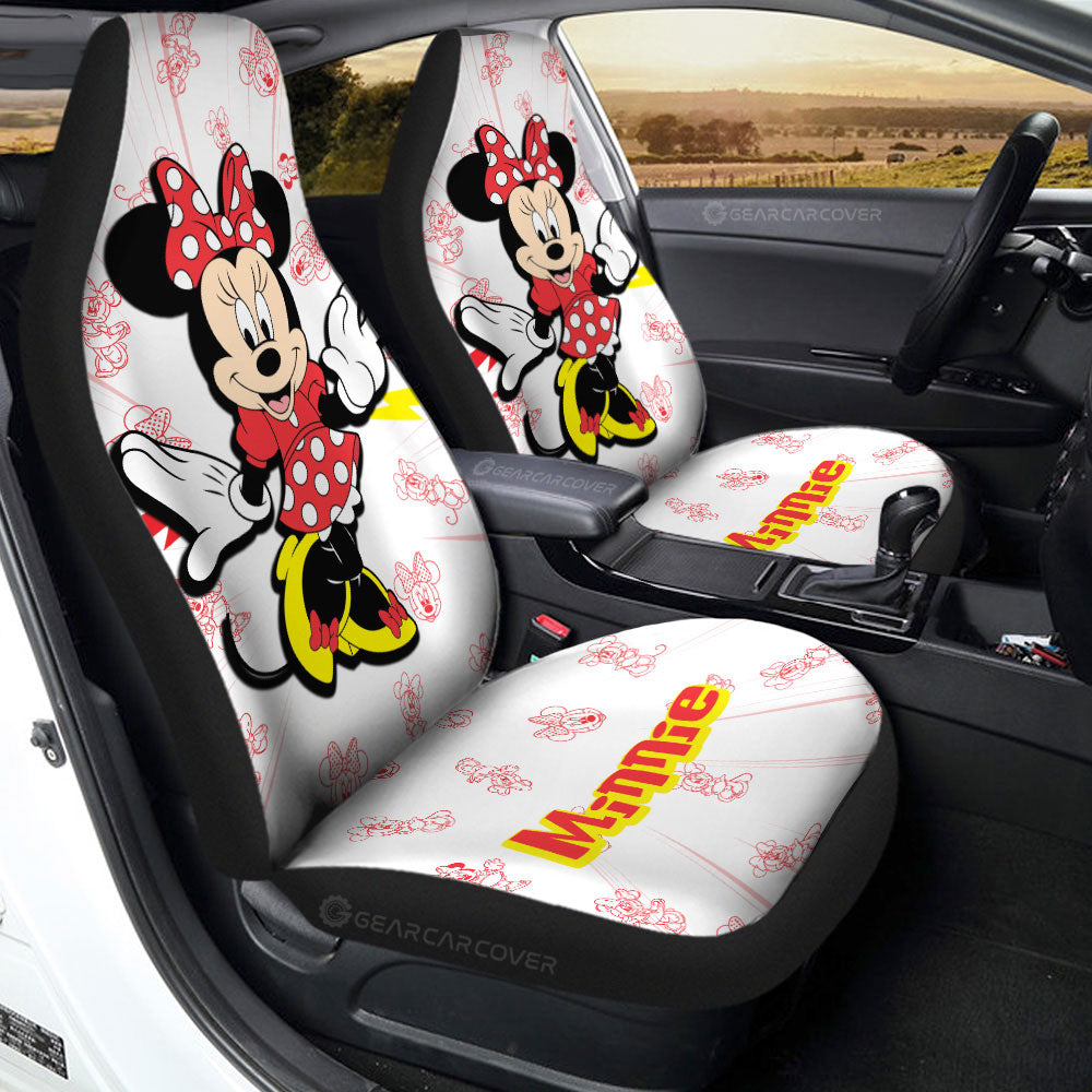 Minnie Car Seat Covers Custom Cartoon Car Accessories - Gearcarcover - 1