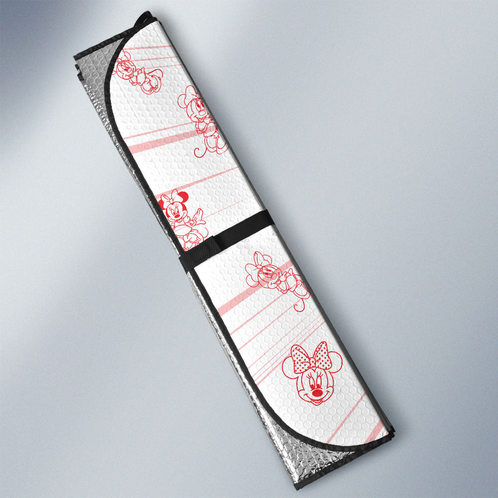 Minnie Car Sunshade Custom Cartoon Car Accessories - Gearcarcover - 3