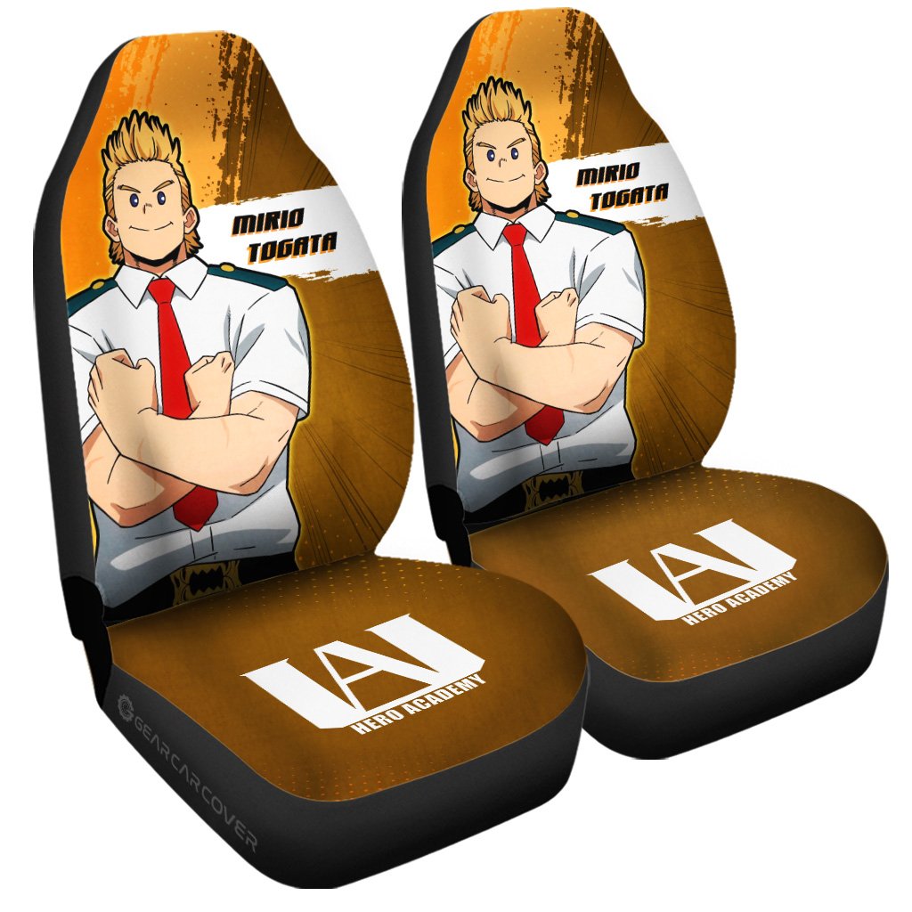 Mirio Togata Car Seat Covers Custom For My Hero Academia Anime Fans - Gearcarcover - 3