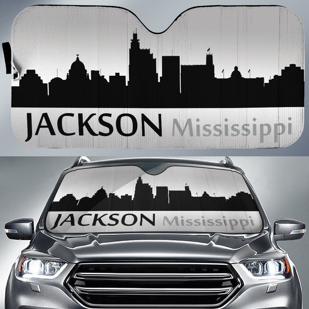 Mississippi Jackson Skyline Car Sunshade Custom Car Accessories - Gearcarcover - 1