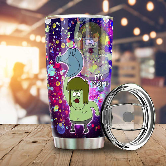 Mitch Muscle Regular Show Tumbler Cup Custom Cartoon Car Accessories - Gearcarcover - 1