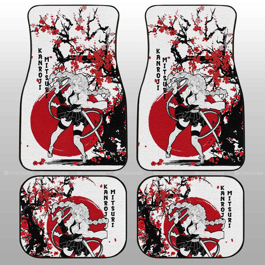 Mitsuri Car Floor Mats Custom Japan Style Anime Demon Slayer Car Accessories - Gearcarcover - 2