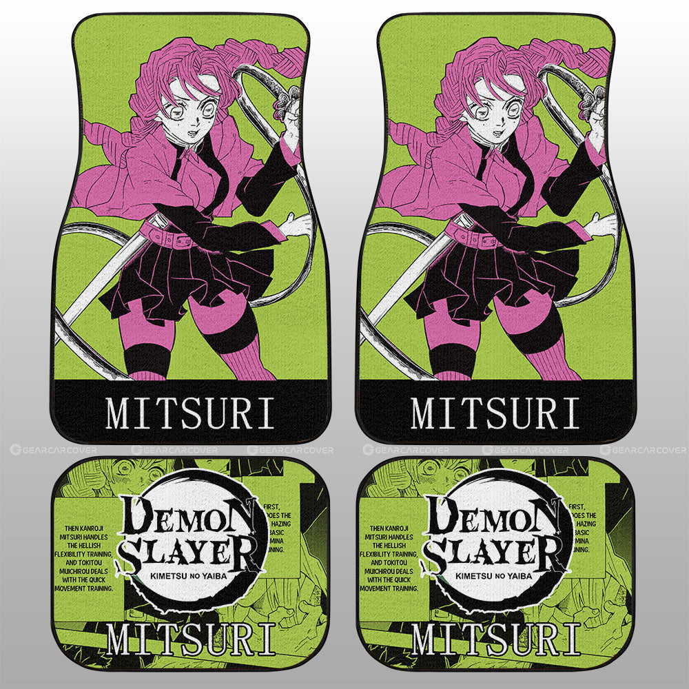 Mitsuri Kanroj Car Floor Mats Custom Demon Slayer Anime Car Accessories - Gearcarcover - 1