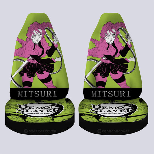 Mitsuri Kanroj Car Seat Covers Custom Demon Slayer Anime Car Accessories - Gearcarcover - 2