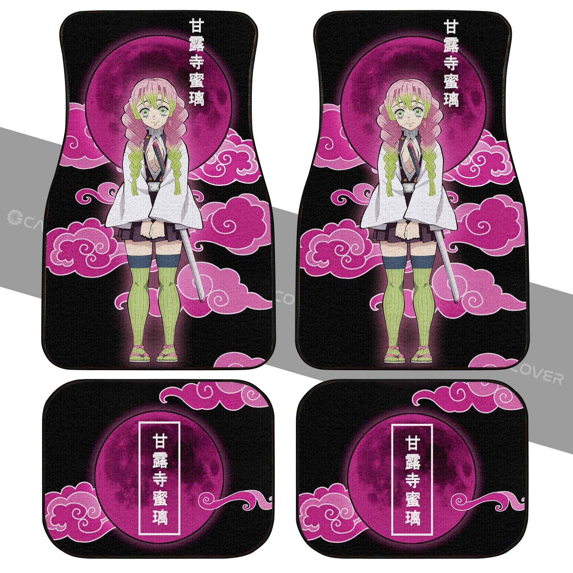 Mitsuri Kanroji Car Floor Mats Custom Demon Slayer Anime Car Interior Accessories - Gearcarcover - 2