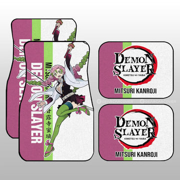 Mitsuri Kanroji Car Floor Mats Custom Demon Slayer Car Accessories For Anime Fans - Gearcarcover - 1
