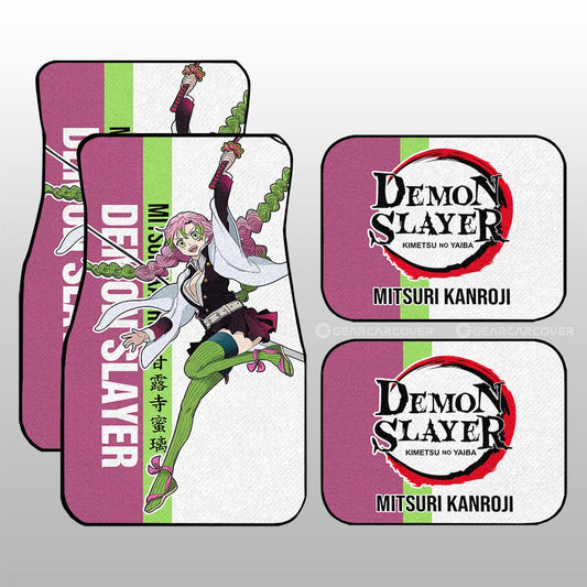 Mitsuri Kanroji Car Floor Mats Custom Demon Slayer Car Accessories For Anime Fans - Gearcarcover - 1