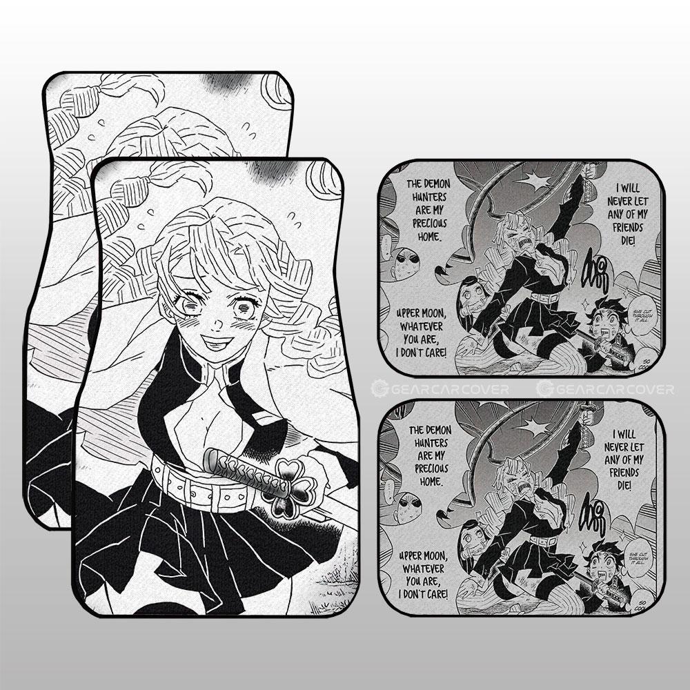 Mitsuri Kanroji Car Floor Mats Custom Kimetsu No Yaiba Manga Car Accessories - Gearcarcover - 1
