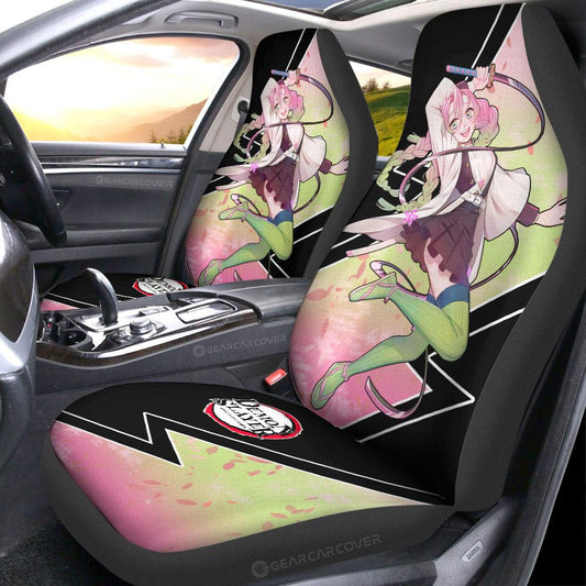 Mitsuri Kanroji Car Seat Covers Custom Demon Slayer Anime Car Accessories - Gearcarcover - 2