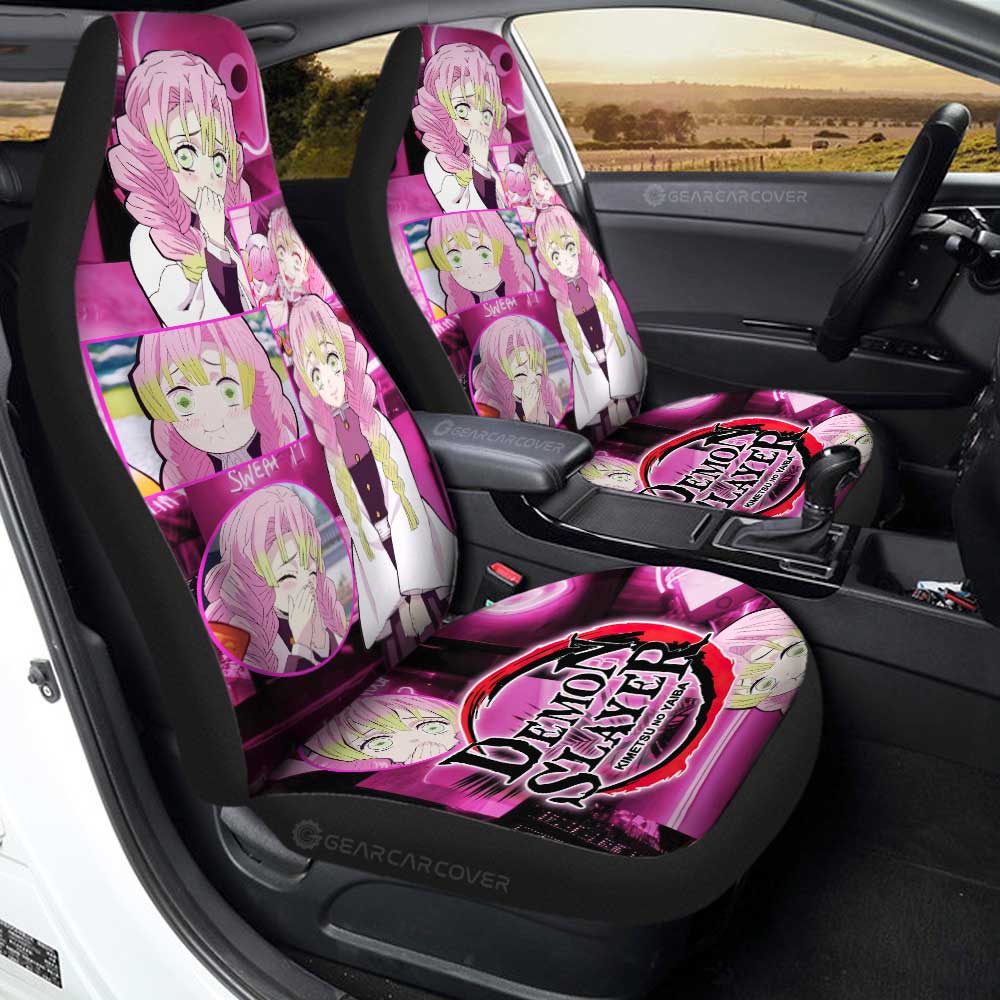 Mitsuri Kanroji Car Seat Covers Custom Demon Slayer Anime - Gearcarcover - 1