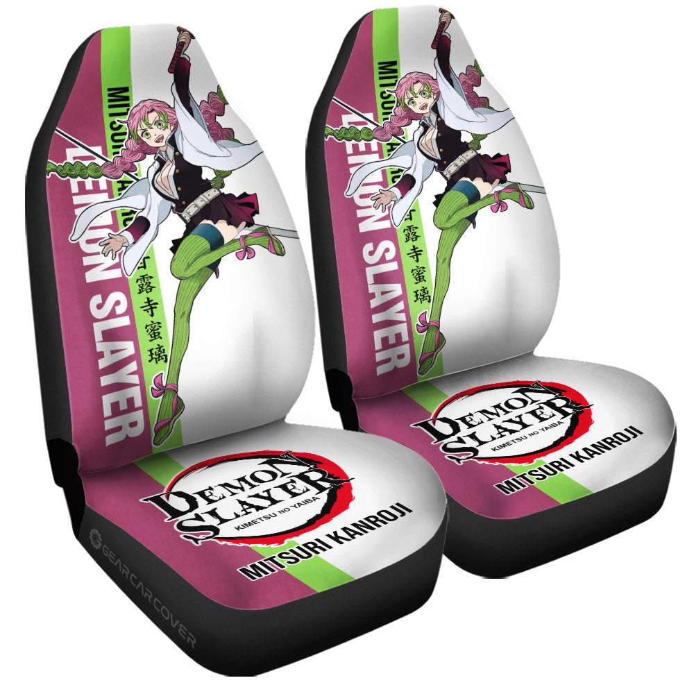 Mitsuri Kanroji Car Seat Covers Custom Demon Slayer Car Accessories For Anime Fans - Gearcarcover - 3