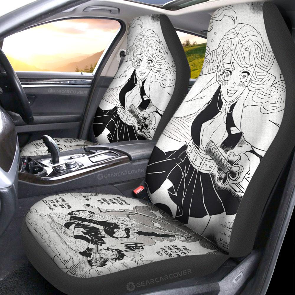 Mitsuri Kanroji Car Seat Covers Custom Kimetsu No Yaiba Manga Car Accessories - Gearcarcover - 2