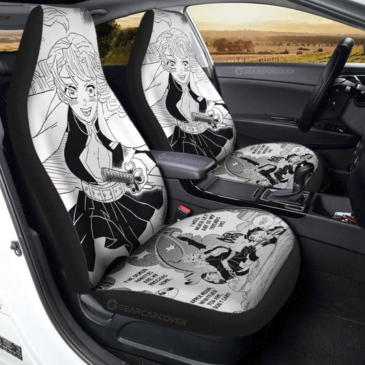 Mitsuri Kanroji Car Seat Covers Custom Kimetsu No Yaiba Manga Car Accessories - Gearcarcover - 1