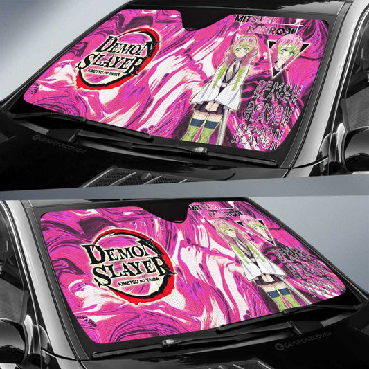 Mitsuri Kanroji Car Sunshade Custom Demon Slayer Anime Car Accessories - Gearcarcover - 2