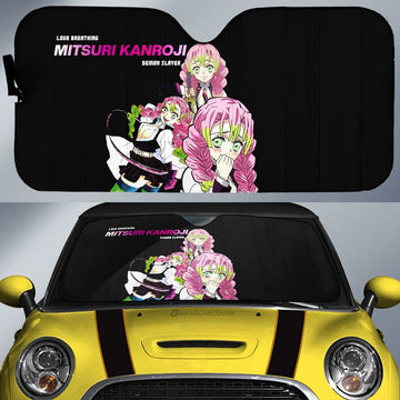 Mitsuri Kanroji Car Sunshade Custom Demon Slayer Anime - Gearcarcover - 1