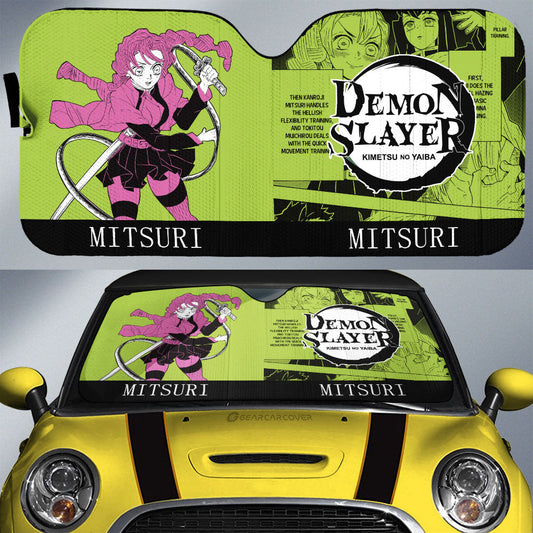 Mitsuri Kanroji Car Sunshade Custom Demon Slayer Car Accessories Manga Style - Gearcarcover - 1