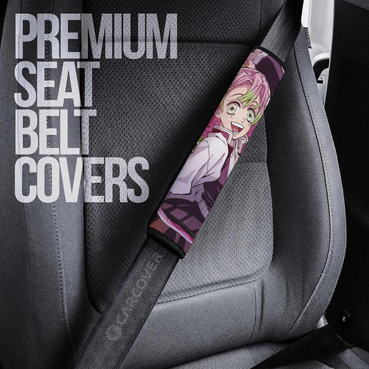 Mitsuri Kanroji Seat Belt Covers Custom Demon Slayer Anime Car Accessoriess - Gearcarcover - 2