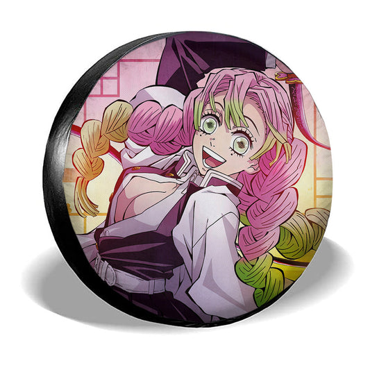 Mitsuri Kanroji Spare Tire Cover Custom Demon Slayer Anime Car Accessoriess - Gearcarcover - 2