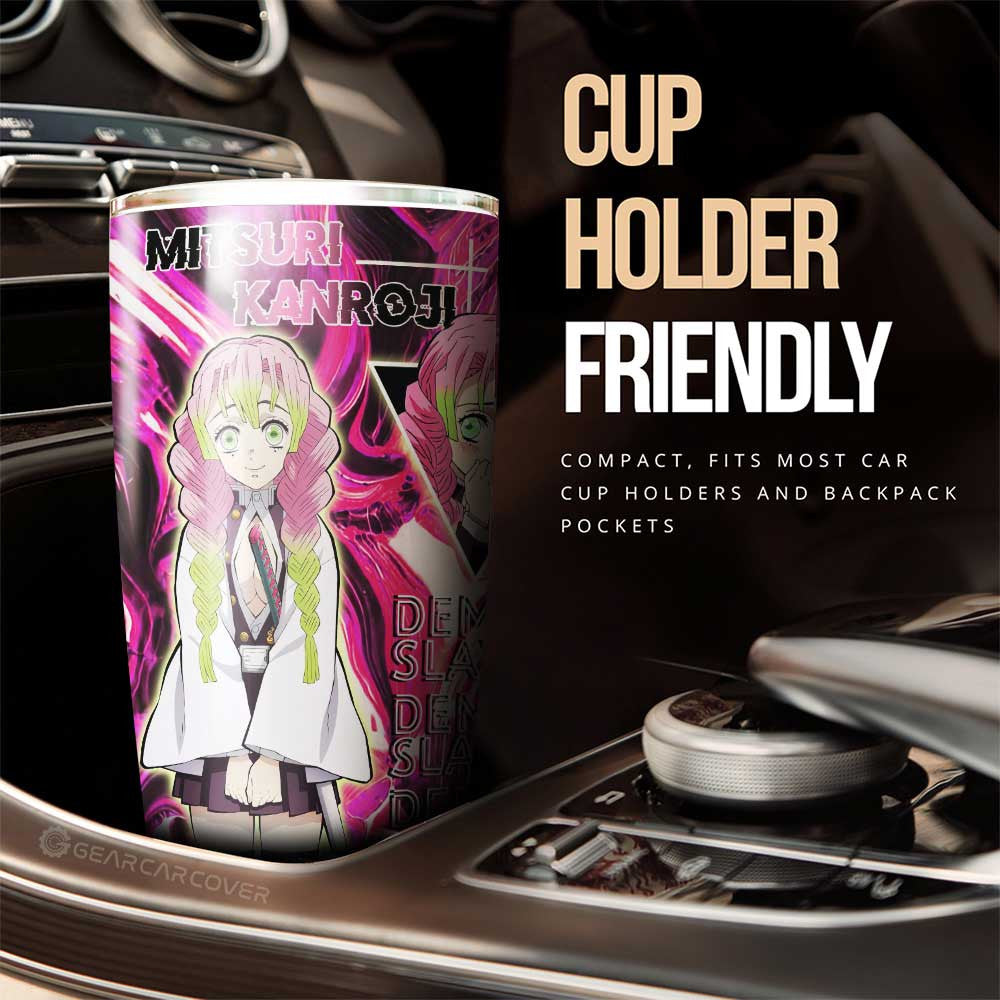 Mitsuri Kanroji Tumbler Cup Custom Demon Slayer Anime Car Accessories - Gearcarcover - 2