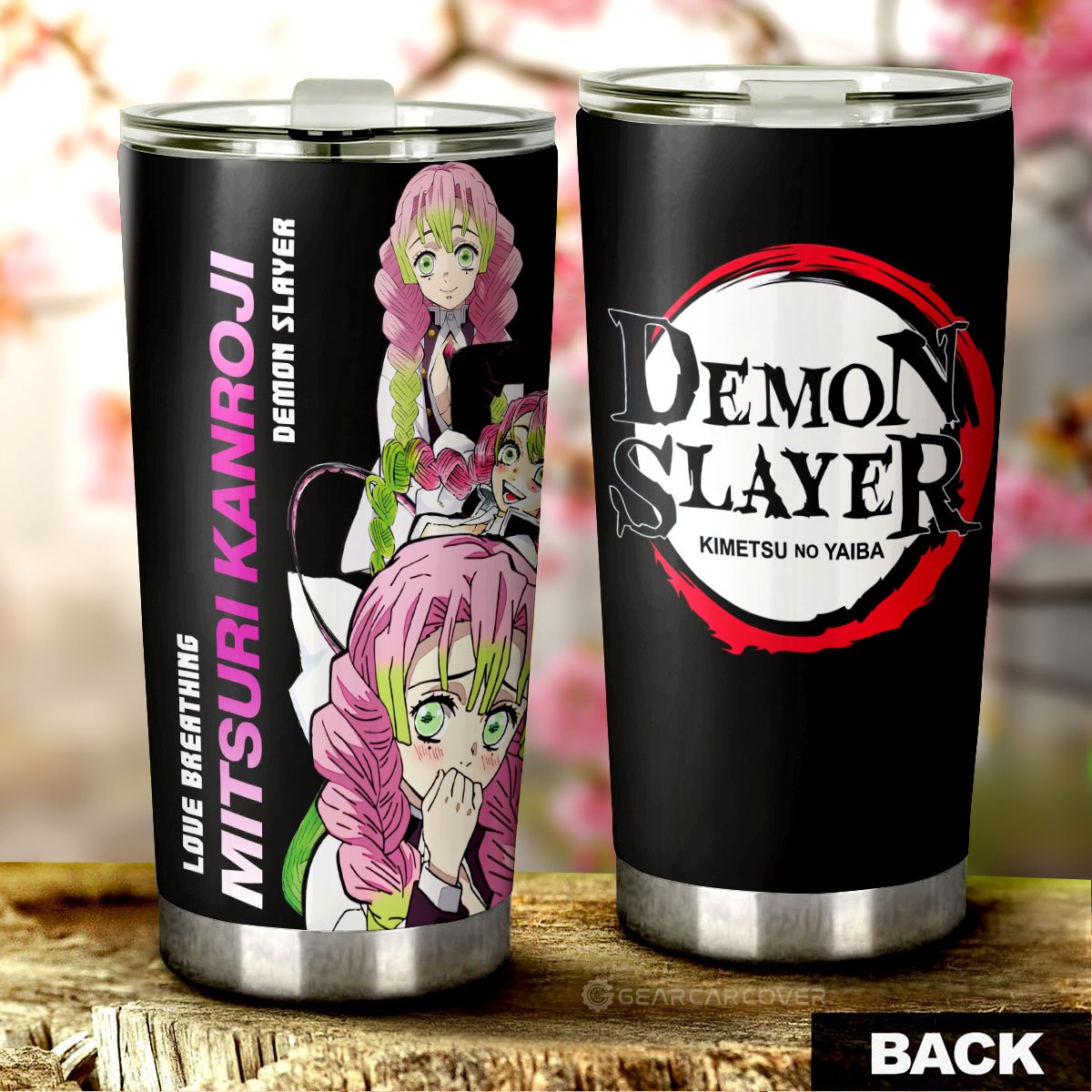 Mitsuri Kanroji Tumbler Cup Custom Demon Slayer Anime - Gearcarcover - 3