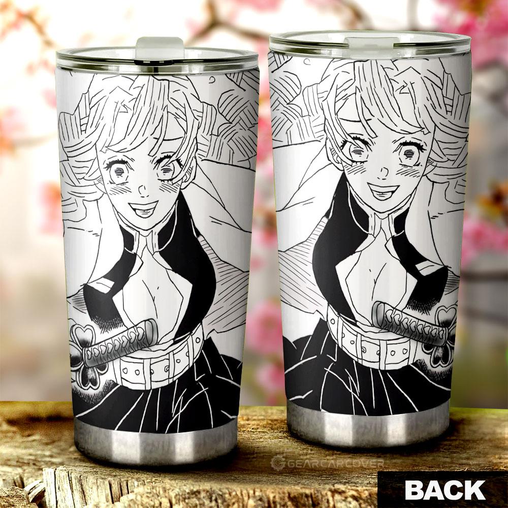 Mitsuri Kanroji Tumbler Cup Custom Kimetsu No Yaiba Manga Car Accessories - Gearcarcover - 3