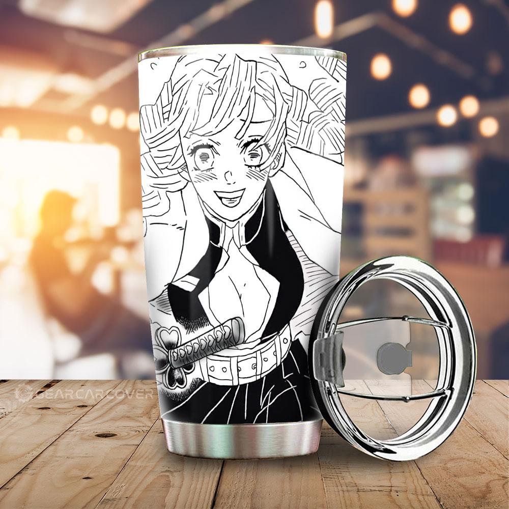 Mitsuri Kanroji Tumbler Cup Custom Kimetsu No Yaiba Manga Car Accessories - Gearcarcover - 1