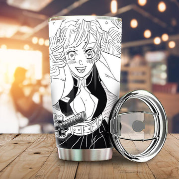 Mitsuri Kanroji Tumbler Cup Custom Kimetsu No Yaiba Manga Car Accessories - Gearcarcover - 1