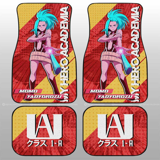 Momo Yaoyorozu Car Floor Mats Custom My Hero Academia Car Interior Accessories - Gearcarcover - 1
