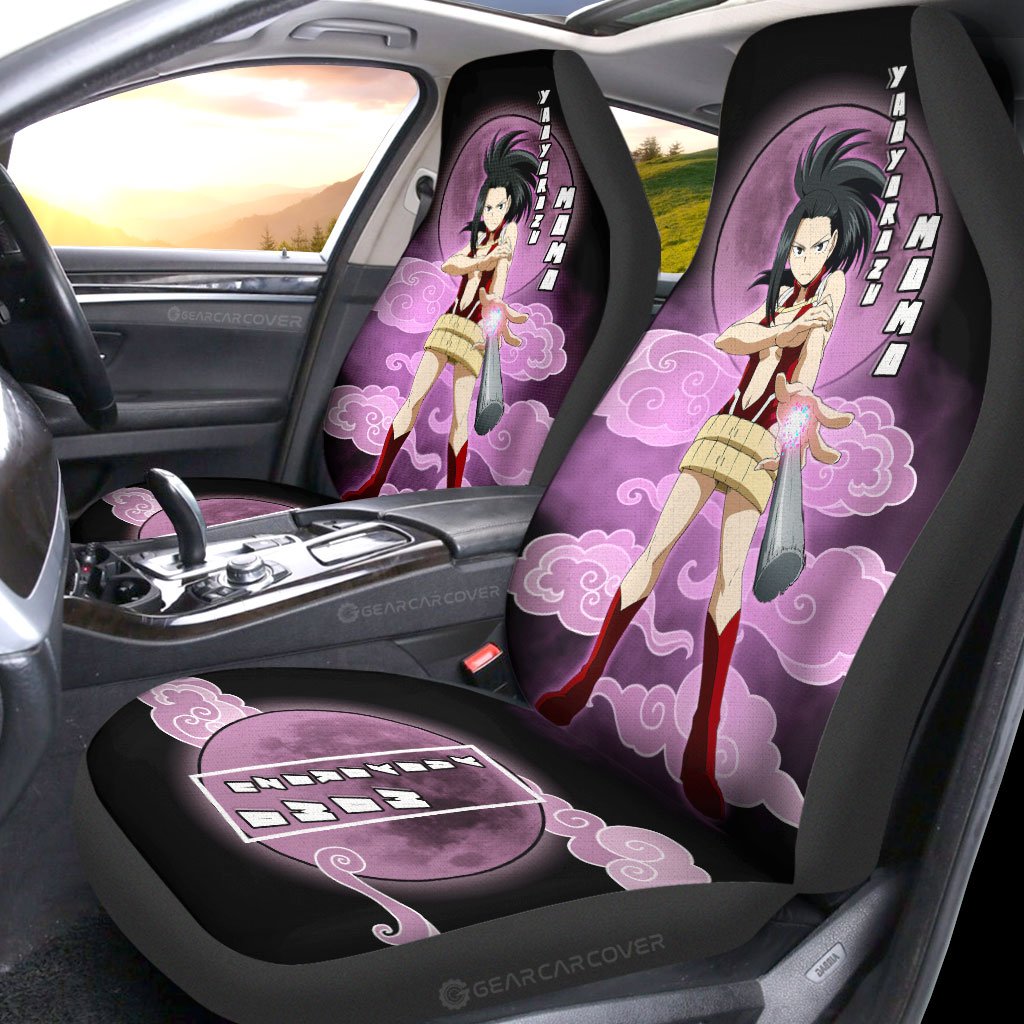 Momo Yaoyorozu Car Seat Covers Custom Anime My Hero Academia Car Interior Accessories - Gearcarcover - 2