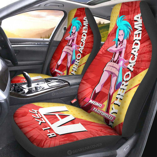 Momo Yaoyorozu Car Seat Covers Custom My Hero Academia Car Interior Accessories - Gearcarcover - 1