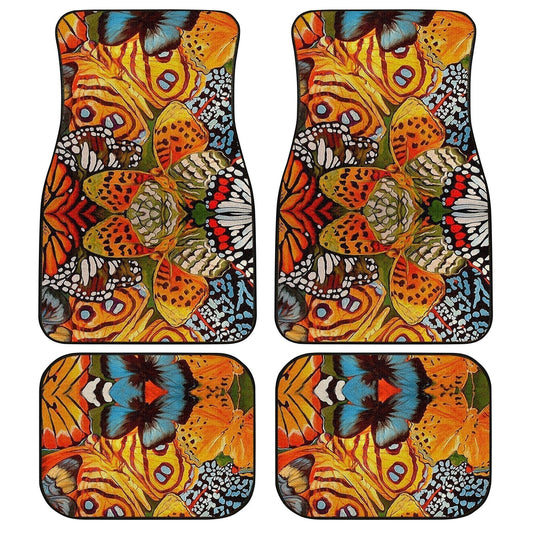 Monarch Butterfly Car Floor Mats Custom Butterfly Car Accessories - Gearcarcover - 1