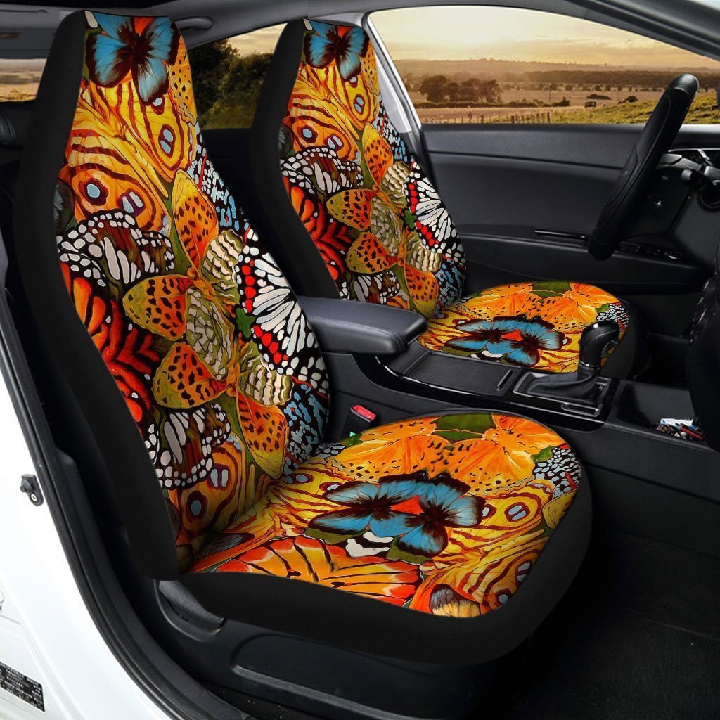 Monarch Butterfly Car Seat Covers Custom Butterfly Car Accessories - Gearcarcover - 2