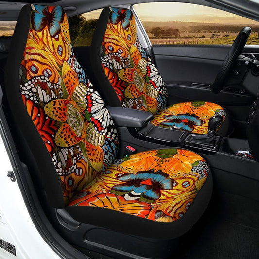 Monarch Butterfly Car Seat Covers Custom Butterfly Car Accessories - Gearcarcover - 2