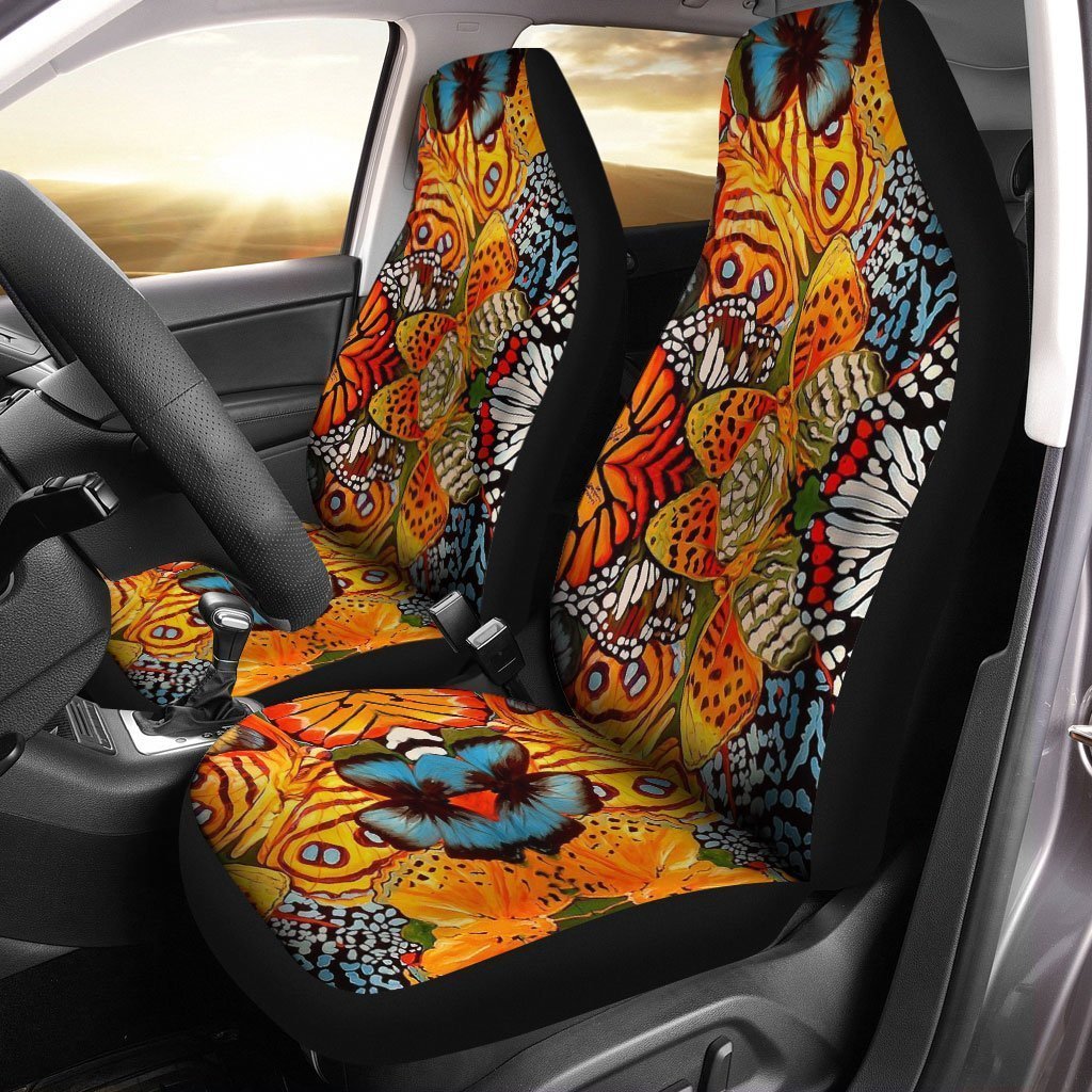 Monarch Butterfly Car Seat Covers Custom Butterfly Car Accessories - Gearcarcover - 1