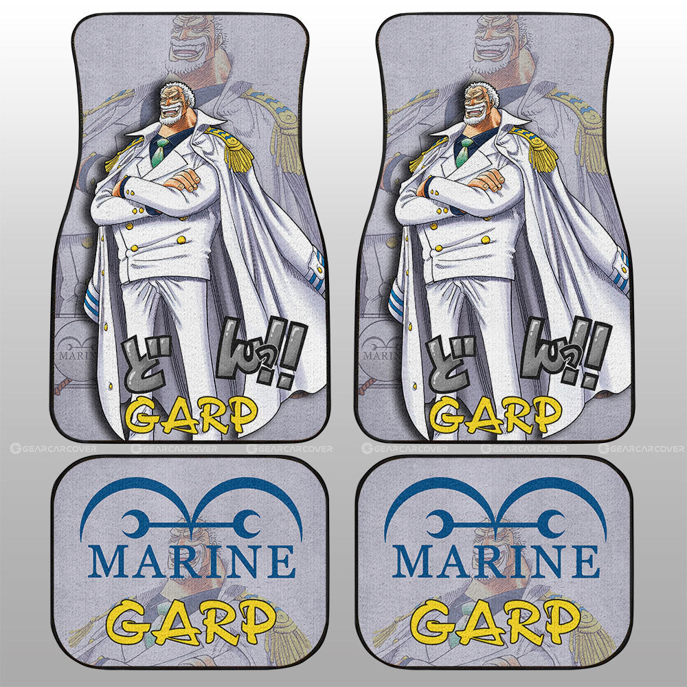 Monkey D Garp Car Floor Mats Custom One Piece Anime Car Accessories - Gearcarcover - 1