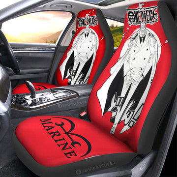 Monkey D Garp Car Seat Covers Custom One Piece Anime Car Accessories - Gearcarcover - 1