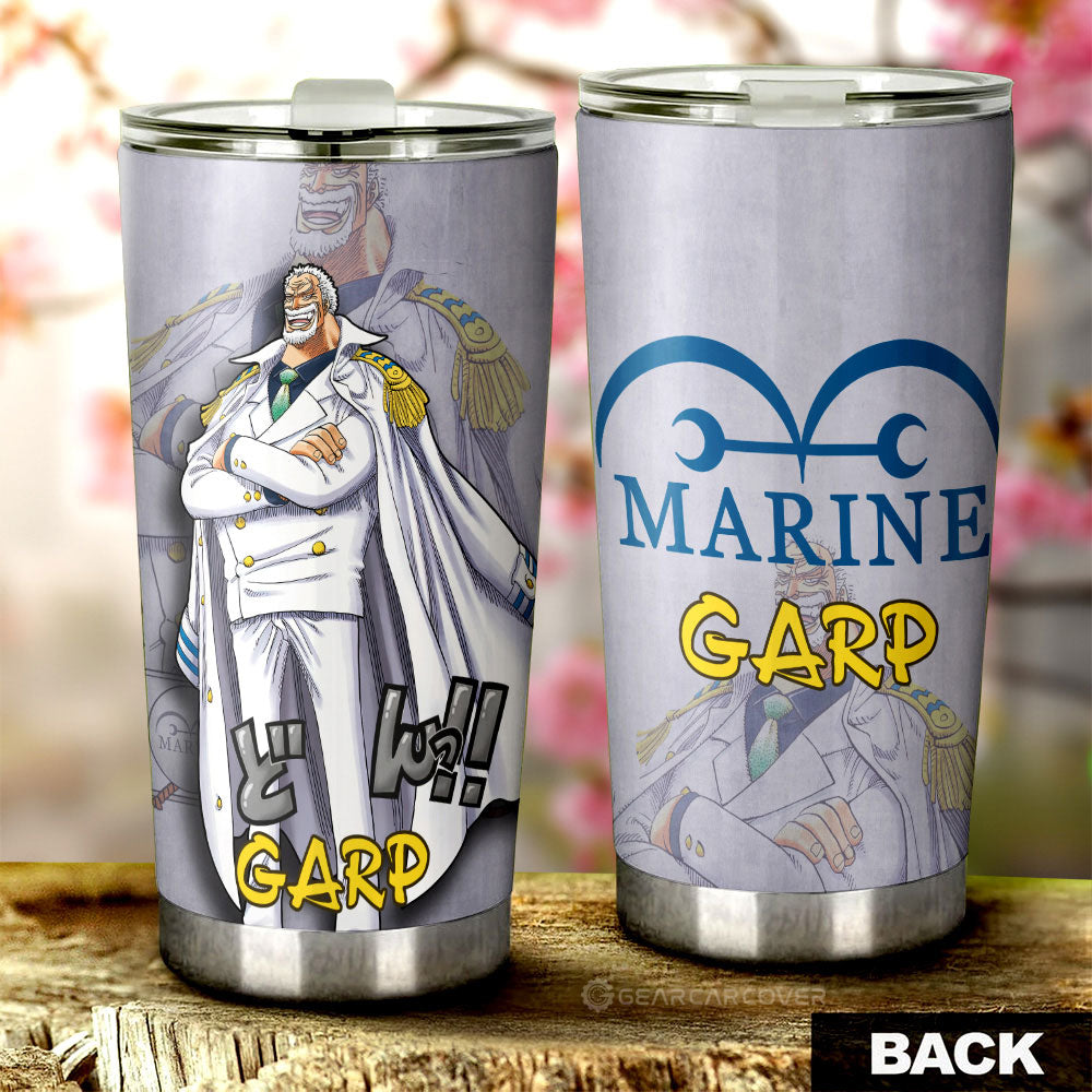 Monkey D Garp Tumbler Cup Custom One Piece Anime Car Accessories - Gearcarcover - 3